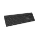 Klawiatura Tang US bezprzewodowa BT + 2.4GHz cicha Slim czarna 