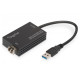 Karta sieciowa USB 3.0 typ A na Gigabit SFP, adapter światłowodowy 1000 Mb/s, moduł SFP sprzedawany osobno