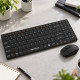 ZESTAW BEZPRZEWODOWY KLAWIATURA SLIM + MYSZ 2,4 GHz EK122K LIBERTY CZARNY 