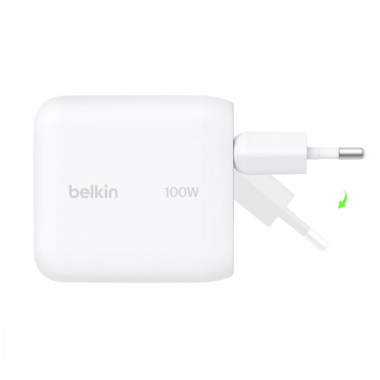Ładowarka 100W GaN składana wtyczka 1xUSB-C 
