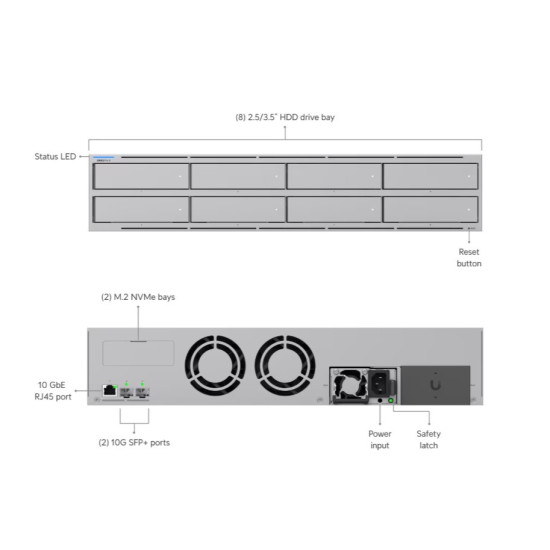 Serwer UNAS-Pro-8 8-bay NAS