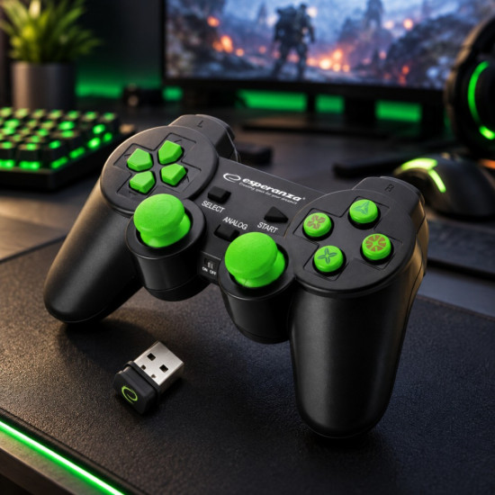 GAMEPAD BEZPRZEWODOWY 2.4GH PS3/PC GLADITOR