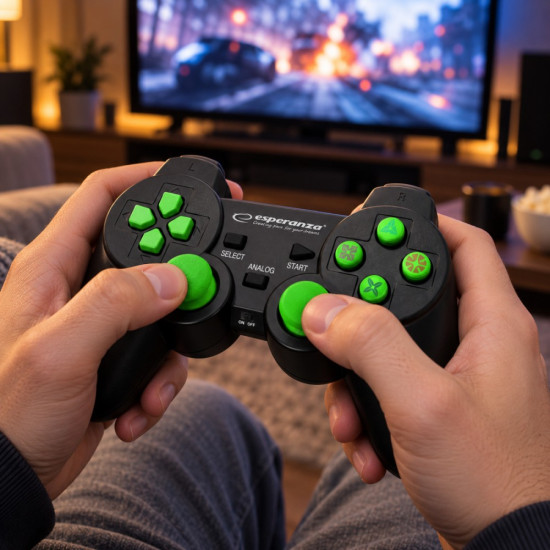 GAMEPAD BEZPRZEWODOWY 2.4GH PS3/PC GLADITOR