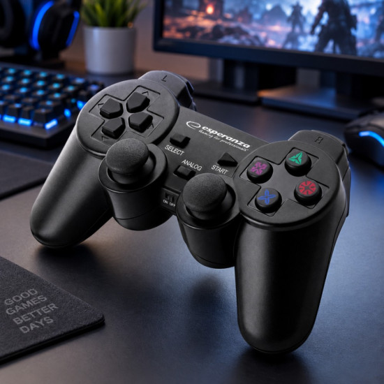 GAMEPAD BEZPRZEWODOWY 2.4GH PS3/PC GLADITOR