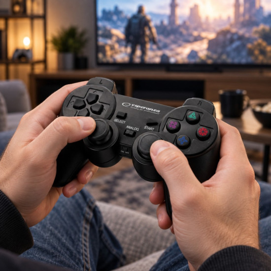 GAMEPAD BEZPRZEWODOWY 2.4GH PS3/PC GLADITOR
