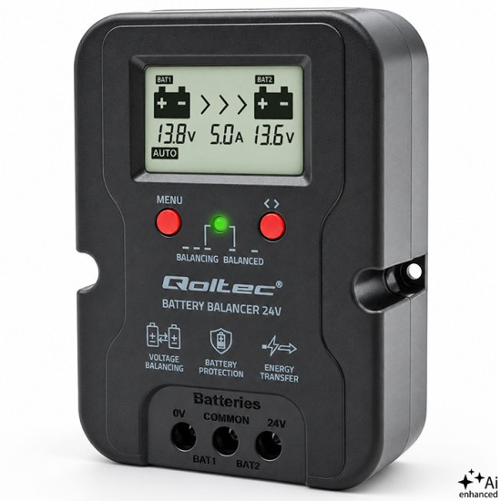 Balanser napięcia 24V do akumulatorów 2x12V | 5A | AGM GEL LiFePO4 