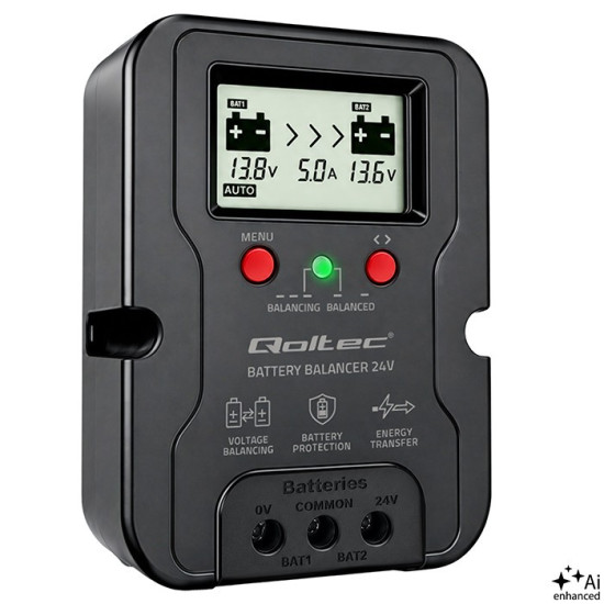 Balanser napięcia 24V do akumulatorów 2x12V | 5A | AGM GEL LiFePO4 