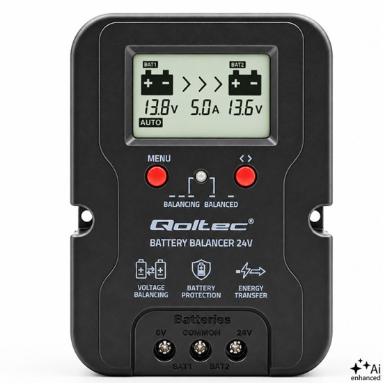 Balanser napięcia 24V do akumulatorów 2x12V | 5A | AGM GEL LiFePO4 