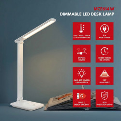 Lampka biurkowa LED 9W MCE614W Biała 