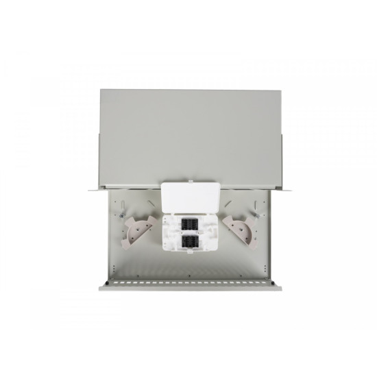 Przełącznica światłowodowa 48XSC Simplex / 48XLC Duplex Rack 19 cali 2U Szara + akcesoria 