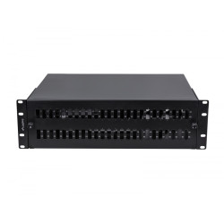 Przełącznica światłowodowa 48XSC Duplex / 48XLC Quad Rack 19 cali 3U czarna + akcesoria 