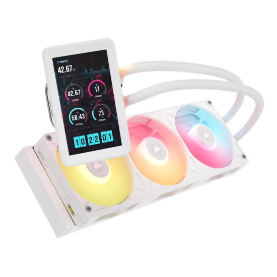 Chłodzenie procesora iCUE LINK TITAN II 360RX LCD 360mm białe