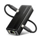 ADE-10GR Karta sieciowa USB-C 10Gbps, port RJ-45 10GbE (10/5/2.5/1G), chipset Realtek RTL8159, Wake-on-LAN, aluminiowa, odłączany kabel 19 cm, czarna