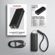 ADE-10GR Karta sieciowa USB-C 10Gbps, port RJ-45 10GbE (10/5/2.5/1G), chipset Realtek RTL8159, Wake-on-LAN, aluminiowa, odłączany kabel 19 cm, czarna