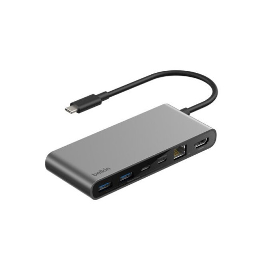 HUB USB-C 8w1 Multiport HUB 2.5GbE Ethernet space gray 
