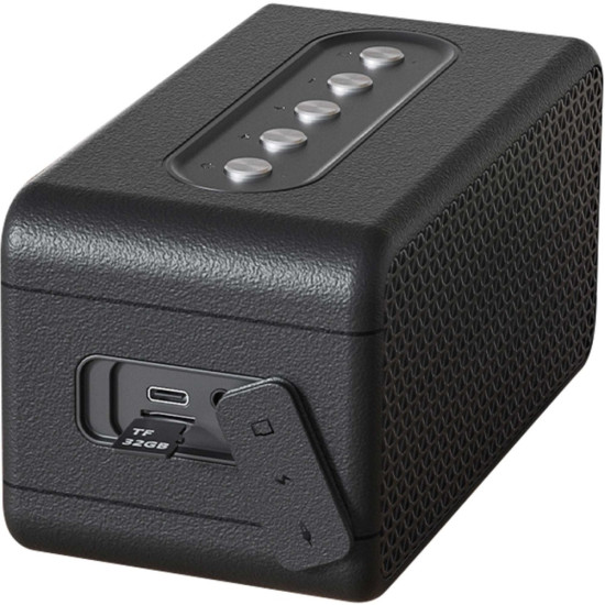 Głośnik RETRO MAMBO S Czarny Moc 20W, IPX4, TWS, BT Aku.4400mAh 
