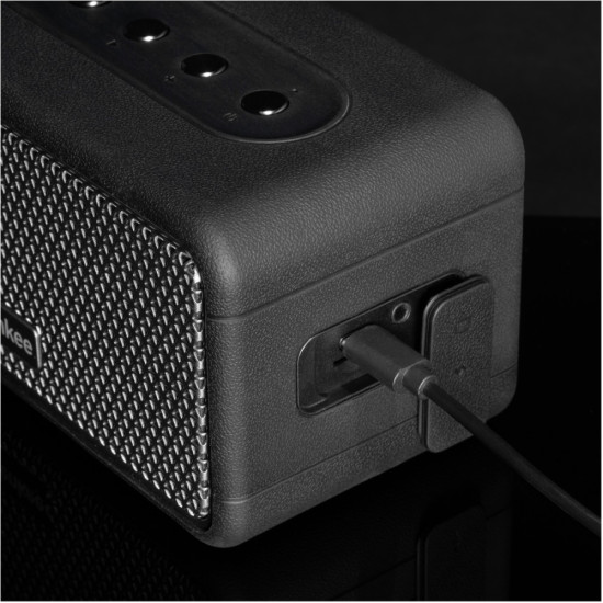 Głośnik RETRO MAMBO S Czarny Moc 20W, IPX4, TWS, BT Aku.4400mAh 