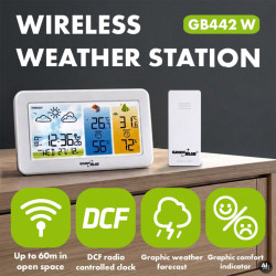 Bezprzewodowa stacja pogody GB442 W 