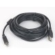 Kabel USB 2.0 typu AB AM-BM 1.8m FERRYT czarny