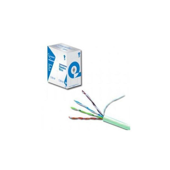 Kabel UTP KAT 5 drut AL- CU 305M szary