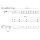 Listwa przeciwprzepięciowa LXARM 810, 3L, PDU, 5,0m, czarna
