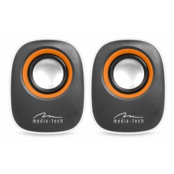 IBO - GŁOŚNIKI STEREO ZASILANE Z PORTU USB, RMS 6W, REGULACJA    GŁOŚNOSCI, BIAŁE