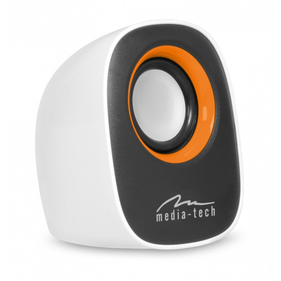 IBO - GŁOŚNIKI STEREO ZASILANE Z PORTU USB, RMS 6W, REGULACJA    GŁOŚNOSCI, BIAŁE