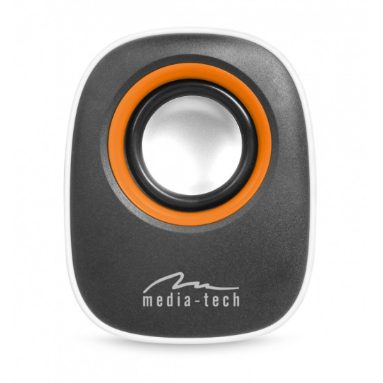 IBO - GŁOŚNIKI STEREO ZASILANE Z PORTU USB, RMS 6W, REGULACJA    GŁOŚNOSCI, BIAŁE