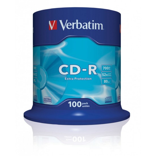 CD-R 52x 700MB 100P CB DL Ex Prot 43411