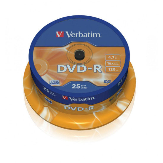 DVD-R 16x 4.7GB 25P CB           43522
