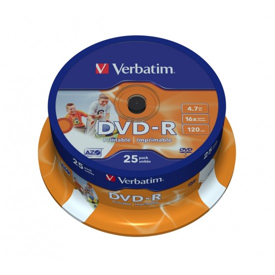 DVD-R 16x 4.7GB 25P CB PRINTABLE 43538 DVD-R 16x 4.7GB 25P CB PRINTABLE 43538