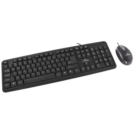 TITANUM ZESTAW MYSZ + KLAWIATURA PRZEWODOWA USB SALEM TK106 