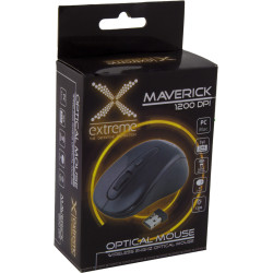 MYSZ BEZPRZEWODOWA OPTYCZNA XM104K MAVERICK 1200DPI / 2,4GHz /   3D / CZARNA 