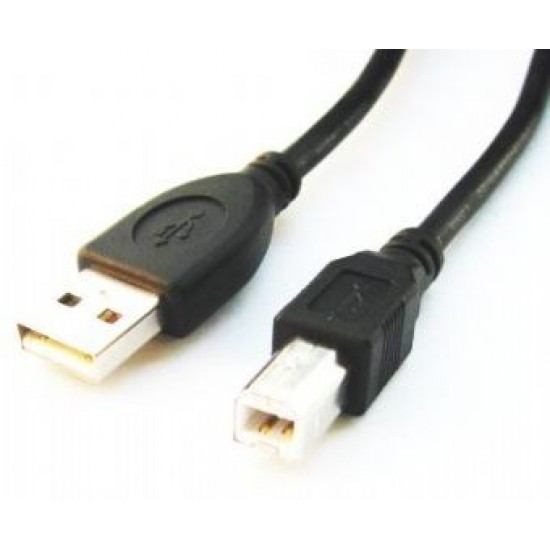 Kabel USB 2.0 typu AB AM-BM 1.8m czarny