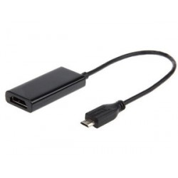 Adapter MHL(M)->HDMI(F)+USB Micro(BF)(5 PIN) 16cm 