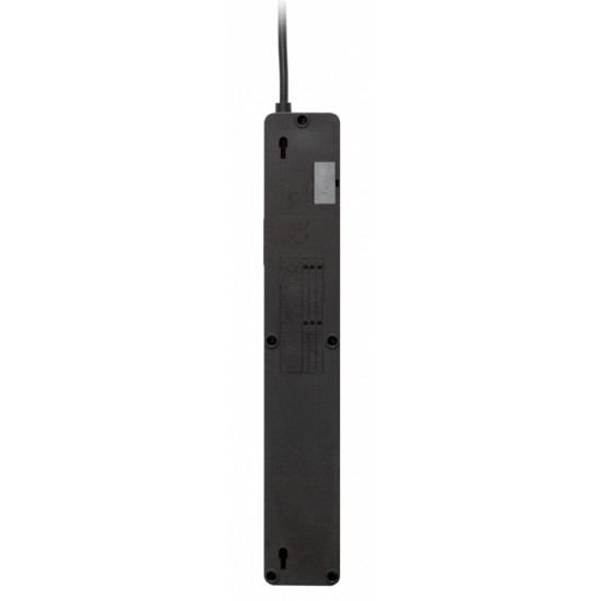 Listwa przeciwprzepięciowa ZX 510, 1L, 1,5m, czarna 