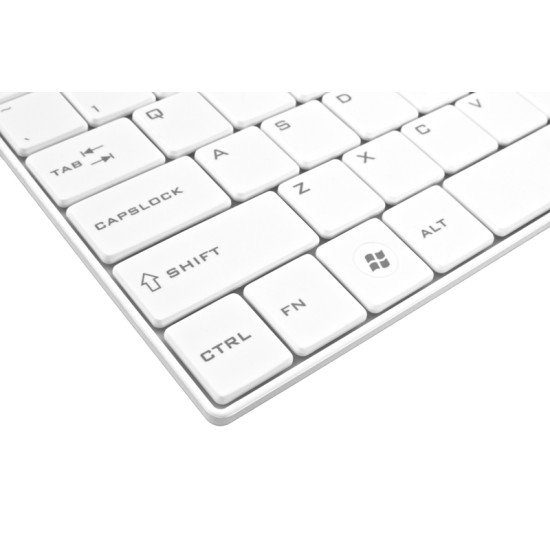 ZESTAW BEZPRZEWODOWY KLAWIATURA SLIM + MYSZ 2,4 GHz EK122W       LIBERTY BIAŁY 