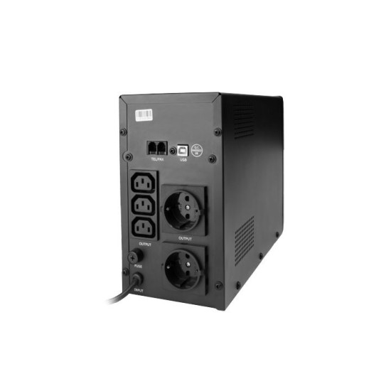 UPS LINE-INTERACTIVE 1500VA 3X IEC, 2X SCHUKO 230V, USB, RJ11 IN/OUT, LCD 