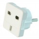 Adapter zasilania ANG/PL (Wtyk PL/Gniazdo ANG) 