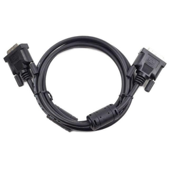 Kabel DVI-D(M)/DVI-D(M)(24+1) Dual Link Ferryt 1.8M Czarny 