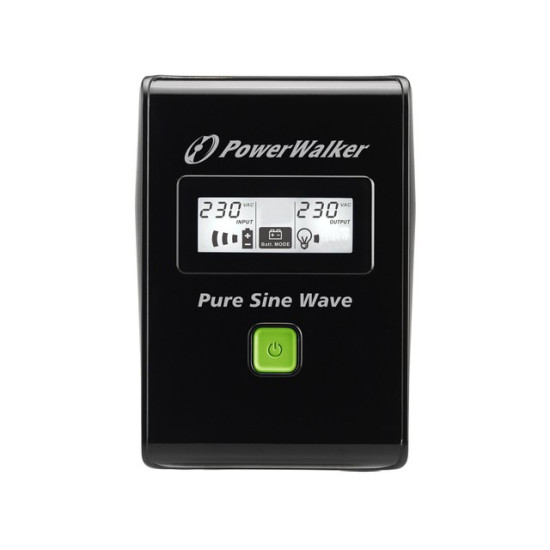 UPS LINE-INTERACTIVE 600VA 2X PL 230V, PURE SINE    WAVE, RJ11/45 IN/OUT, USB, LCD