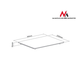 Uchwyt półka do DVD 8kg MC-629