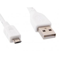 Kabel USB Micro AM-MBM5P 1m White  Kabel USB Micro AM-MBM5P 1m White