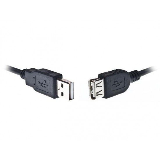 Przedluzacz USB 2.0 typu AM-AF 1.8m czarny