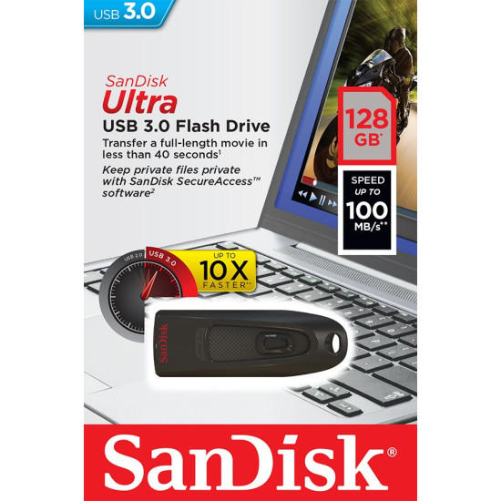 ULTRA USB 3.0 FLASH DRIVE 128GB 100MB/s 