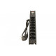 Listwa przeciwprzepięciowa LXARM 810, 3L, PDU, 1,5m, czarna