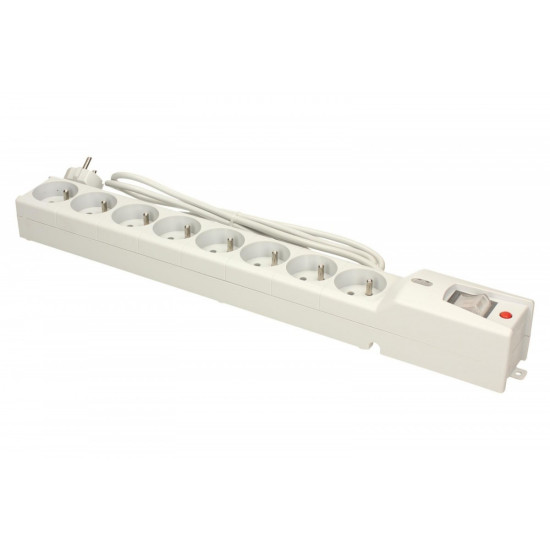 Listwa przeciwprzepięciowa LX 810, 1L, 1,5m, szara