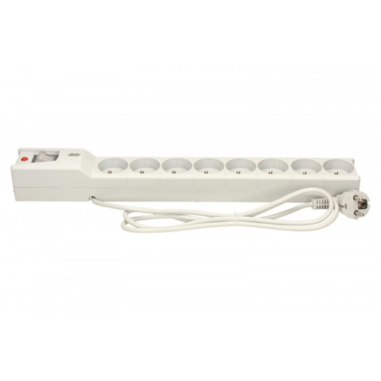 Listwa przeciwprzepięciowa LX 810, 1L, 1,5m, szara