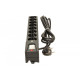 Listwa przeciwprzepięciowa LXA 816, 3L, 3,0m, czarna