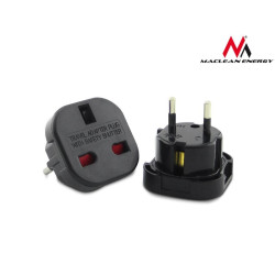 Przejściówka adapter EU na UK MCE72 Czarna 